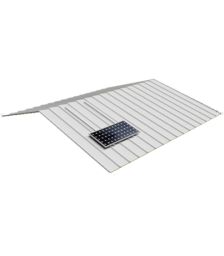 Structura de prindere pentru 6 panouri fotovoltaice pe acoperis din tabla, compatibila cu modulele solare 1650/2000 x 1000 mm (35 - 50 mm) pret ieftin 3