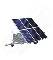 Remorca solara generator fotovoltaic mobil IDELLA Mobile Energy IME 6, pentru aplicatii agricole sau santiere temporare, cu 6 module solare de inalta calitate IDELLA Power Poly IPP 550W