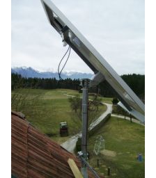 Tracker solar cu structura din profile cu un ax, instalatii solare fotovoltaice tracker, sisteme solare fotovoltaice