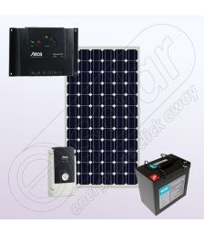 Kit fotovoltaic monocristalin cu invertor IPM150W-550W-6.6F-6A-50Ah