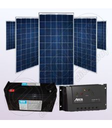Kit fotovoltaic policristalin rezidential IPP200Wx5-Tarom235-35Ah-100Ah