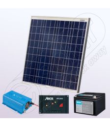 Kituri fotovoltaice policristaline cu invertor IPP60W-180W-12V-5A-33Ah