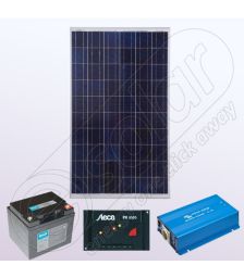 Kituri solare de sine statatoare cu invertor IPP100W-350W-12V-5A-33Ah