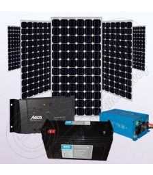 Sistem fotovoltaic monocristalin off-grid cu invertor IPM200Wx5-1200W-Tarom235-35Ah-150Ah