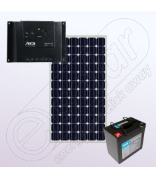 Sistem fotovoltaic off-grid pentru casa 12V IPM150W-6.6F-6A-50Ah