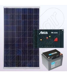 Sistem solar electric independent rezidential IPP100W-12V-5A-33Ah