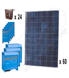 Kit solar off-grid trifazat de 15kW putere instalata