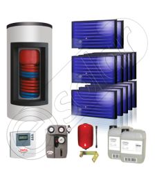 Panouri solare Idella si boiler Kombi set 12x1-1000.200.2KS