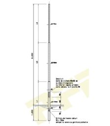 Stalpi galvanizati pentru iluminat solar industrial ST-M8 2