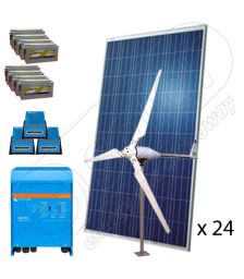 Sistem solar fotovoltaic hibrid monofazat 8KW-Hi-QVM