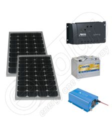 Kit fotovoltaic solar pentru pescuit 220V 330Wh