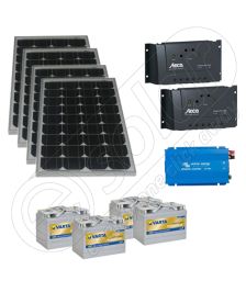 Kituri fotovoltaice mici pentru barci 220V 660Wh