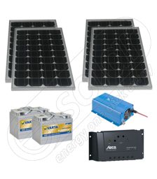 Kituri fotovoltaice solare pentru cabane 220V 660Wh