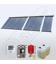 Panourile solare pachete cu tuburi vidate pentru apa menajera  pentru acoperisuri 1x10-1x20-1x30