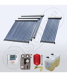 Panourile solare pachete cu tuburi vidate pentru apa menajera pentru boiler cu doua serpentine SIU 1x10-3x20