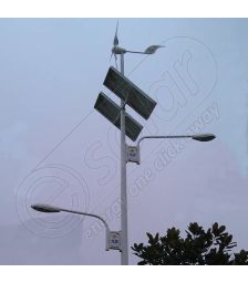 Stalpi solari hibrizi cu eoliana iluminat public HI-5M