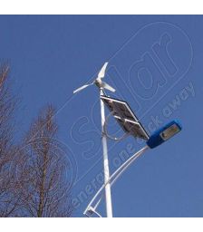 Stalpi solari iluminat public hibrid cu eoliana HI-7M 2