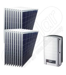 Kit de 4,5 KW pentru alimentarea solara a casei cu invertor on-grid pentru retea SE 4K
