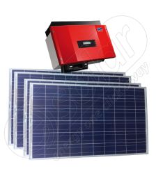 Kit solar fotovoltaic on-grid 1 kW cu invertor SMA monofazat cu furnizare in retea