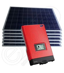 Kituri fotovoltaice certificate monofazate on-grid 1.5 KW cu invertoare SMA