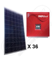 Kituri solare fotovoltaice cu productie medie de energie de 29,7 KWh pentru retea Refusol 008k