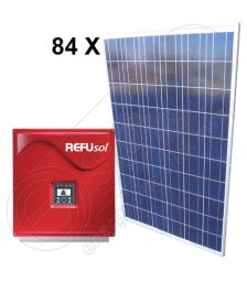 Kituri solare fotovoltaice de 70 KWh productie de energie medie zilnica transferata in retea Refusol 020k