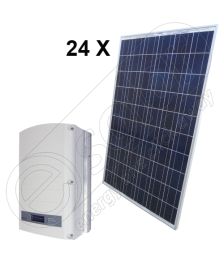 Pachet panouri fotovoltaice de 6 KW cu invertor on-grid SE 5K