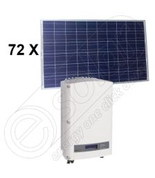 Sistem panouri solare fotovoltaice de 18 KW putere instalata cu invertor on-grid SE 17K