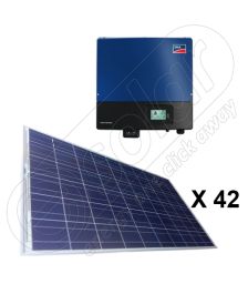 Sistem solar 10.5 kW de panouri fotovoltaice cu injectare retea cu invertor SMA trifazat