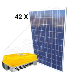 Sistem solar fotovoltaic de 10,5 KW cu invertor on-grid de retea SolarMax 13 MT 3
