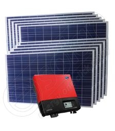 Sistem solar monofazat 2.5 kW pentru casa cu invertor SMA injectare in retea