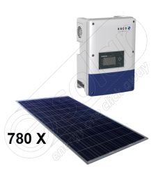 Sisteme complete panouri fotovoltaice si invertor on-grid pentru retea de 200 KW 10x Powador 20.0