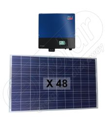 Sisteme panouri solare on-grid 12 kW cu invertoare SMA trifazate de panouri fotovoltaice
