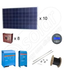 Instalatie solara fotovoltaica cu productia de 8,25kWh media zilnica anuala cu 10 panouri fotovoltaice de 250W