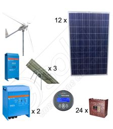 Instalatii eoliene si fotovoltaice pentru sisteme de irigare agricola si pomicula de 6kW si 3kW putere instalata