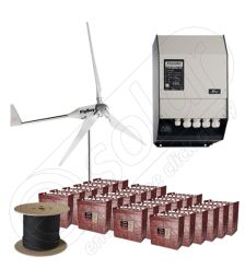 Kit la cheie cu turbina eoliana 6kW productie de energie si garantie eoliana de 3 ani