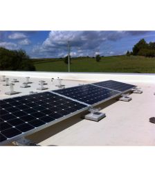 Kit sistem de montaj pentru acoperis plan fara perforare pentru 4 panouri fotovoltaice si 1kW putere instalata