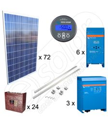 Kit solar instalatie fotovoltaica de 18kW putere instalata si 63kWh productie media zilnica anuala pentru irigatii