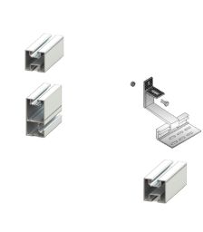 Kit structura de prindere panouri fotovoltaice pentru acoperis inclinat din tigla sau tabla de 10 kW putere instalata 2