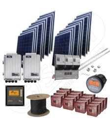 Kit trifazic complet la cheie cu panouri solare fotovoltaice de 4.5kW putere instalata