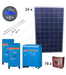 Kituri fotovoltaice off-grid pentru sistemele de irigatii de 6.75kW putere instalata si garantie panouri solare de 12 ani