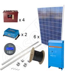 Kituri solare fotovoltaice de 1,5kW putere instalata cu structura si montaj pe acoperis inclinat incluse