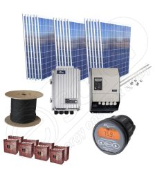 Pachet de panouri solare la cheie cu 4.5kW putere instalata si 16kWh productie curent electric media zilnica anuala