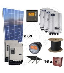 Pachet panouri solare fotoelectrice 10kW putere instalata si 35kWh productie de energie electrica media zilnica anuala