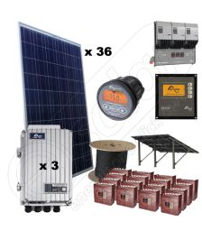 Pachete kituri fotovoltaice trifazate de 9kW putere instalata si 32kWh productie energie media zilnica anuala