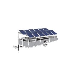 Remorca cu 12 panouri fotovoltaice mobile IDELLA Mobile Energy IME 12