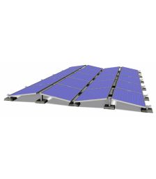 Sistem de montaj panouri solare pentru acoperis plan pentru 36 panouri de 9kW putere instalata 2