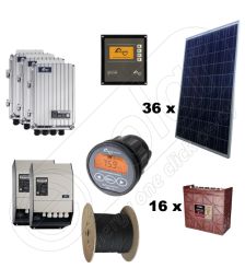 Sisteme fotovoltaice solare stand alone complete cu montaj inclus de 9kW putere instalata