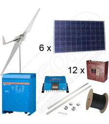 Sisteme hibride off-grid monofazate cu turbine eoliene de 3000 W si panouri fotovoltaice de 1500 W