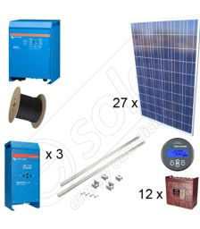 Sisteme solare cu putere instalata de 6.75kW si productie de 24kWh media zilnica anuala cu instalare la cheie